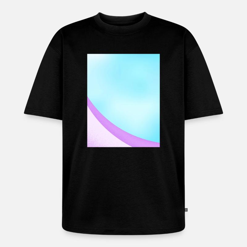 Abstract Pastel Gradient Design - Unisex Premium Oversized Organic T-Shirt - black