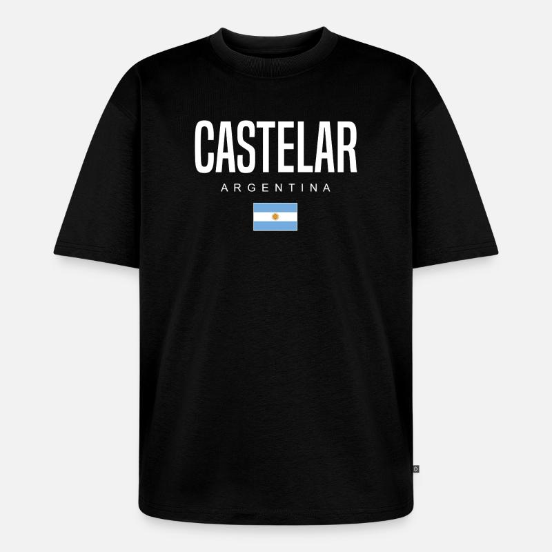 Castelar Argentinien Argentinier - Unisex Premium Oversized Bio T-Shirt - Schwarz