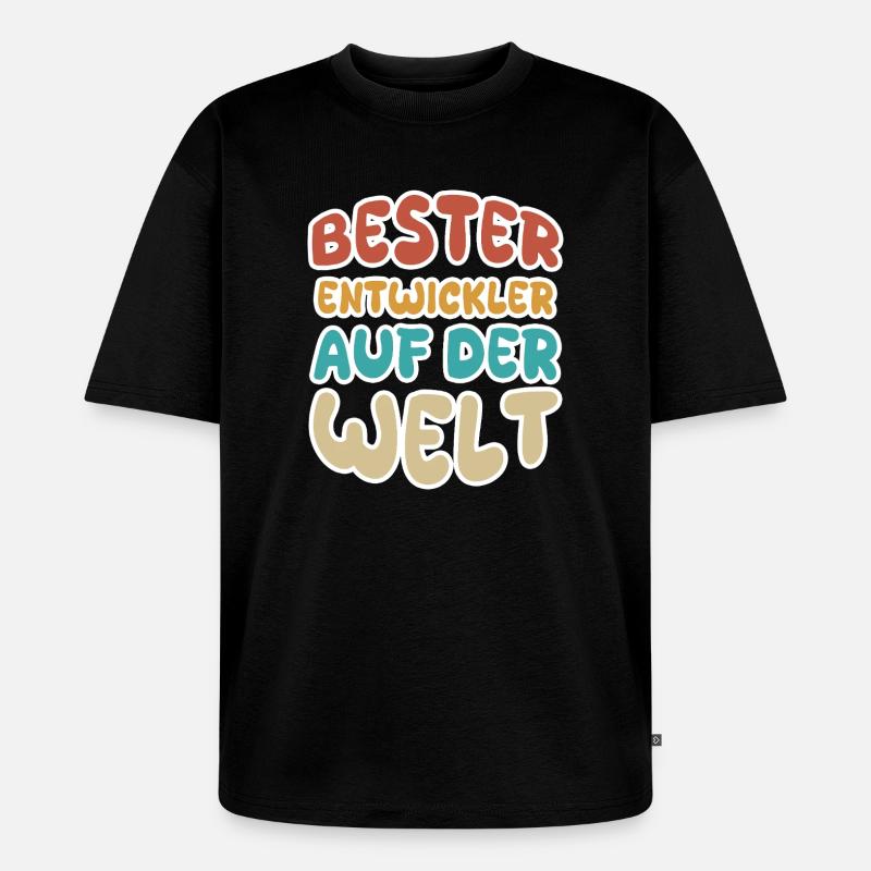 Berufung Entwickler - Unisex Premium Oversized Bio T-Shirt - Schwarz