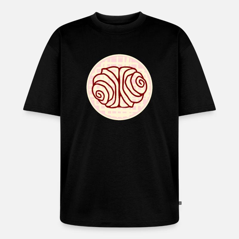 FRANZBRÖTCHEN GEBÄCK HAMBURGER STUDENTIN - Unisex Premium Oversized Bio T-Shirt - Schwarz