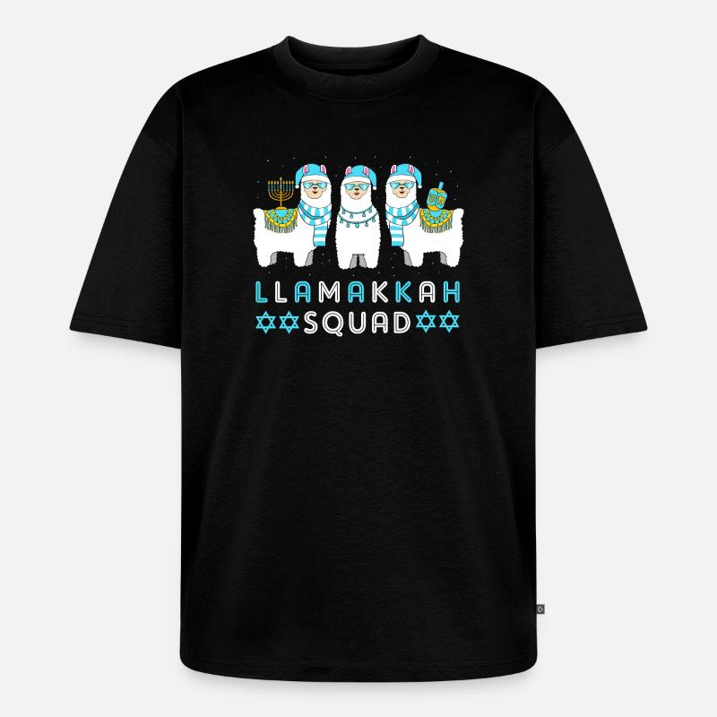 Hanoukka Hanoukka Hanoukka - T-shirt Premium bio oversize Unisexe - noir