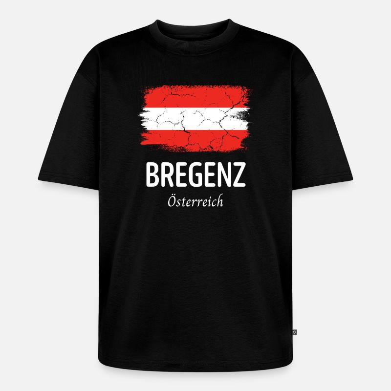 Bregenz - T-shirt Premium bio oversize Unisexe - noir
