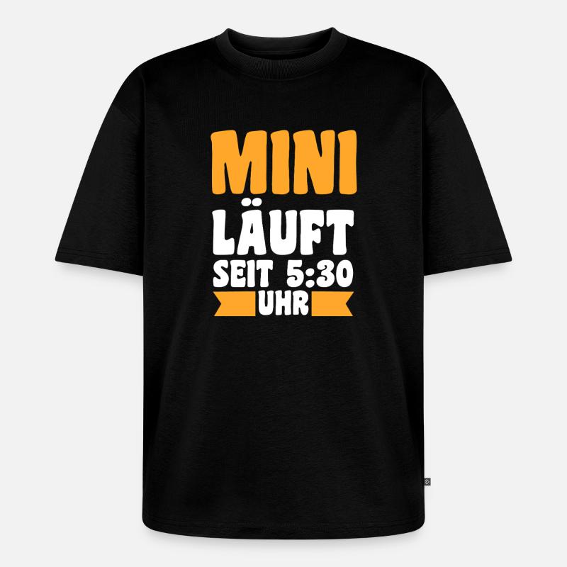 Mutter Team Mama - Unisex Premium Oversized Bio T-Shirt - Schwarz