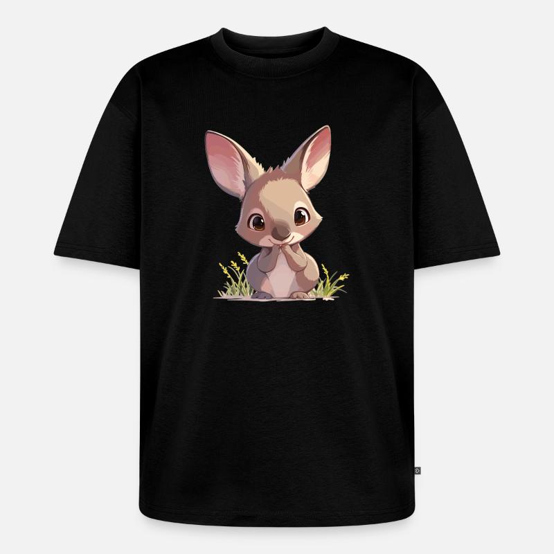 Wallabys Wallaby - Unisex Premium Oversized Bio T-Shirt - Schwarz
