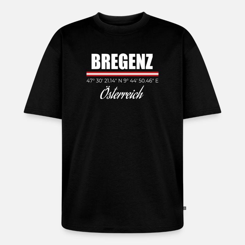 Bregenz - Unisex Premium Oversized Organic T-Shirt - black