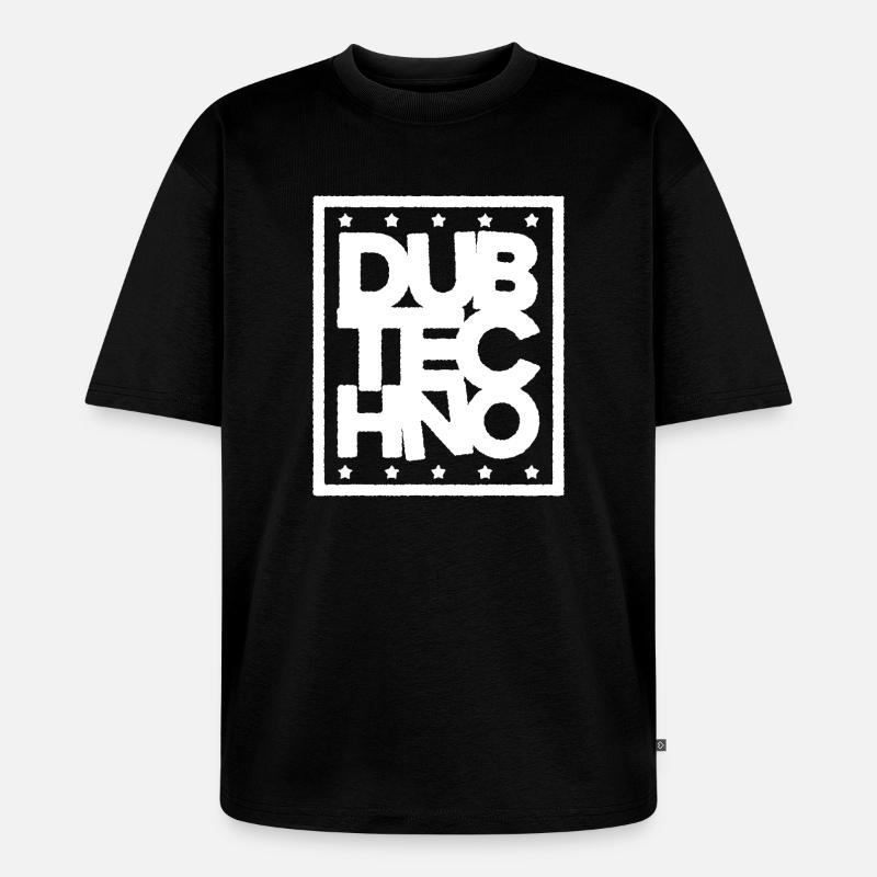 Dub Techno Light Edition - Unisex Premium Oversized Bio T-Shirt - Schwarz