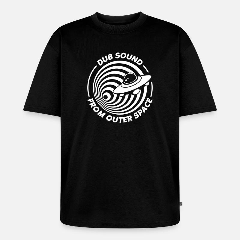 Dub Spatial OVNI Vortex - T-shirt Premium bio oversize Unisexe - noir