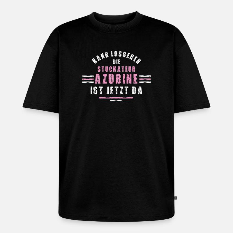 Plasterer apprentice training apprenticeship plasterer - Unisex Premium Oversized Organic T-Shirt - black