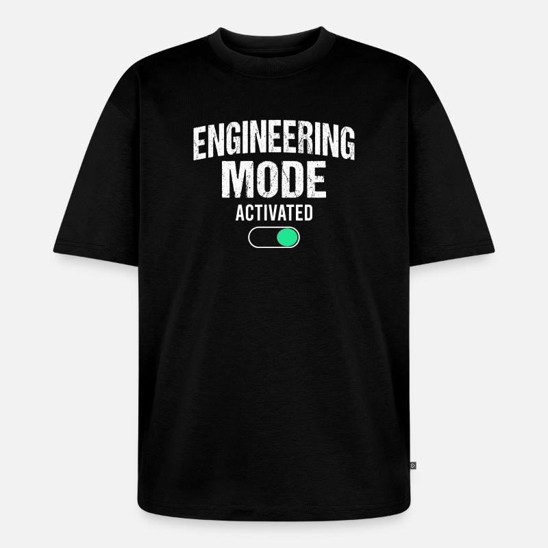 Mechanical Engineering Maschinenbauer Ingenieur - Unisex Premium Oversized Bio T-Shirt - Schwarz