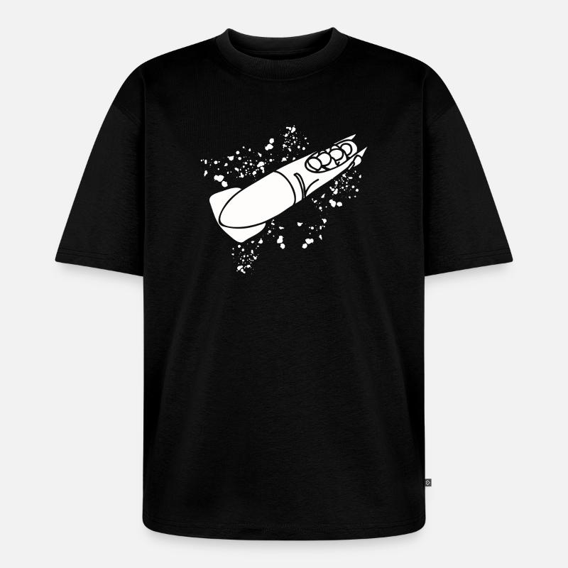 Bobsleigh Bobsleigh Bobsleigh à quatre - T-shirt Premium bio oversize Unisexe - noir