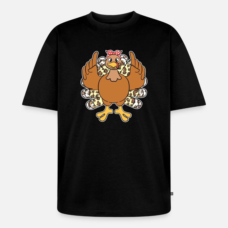 Thanksgiving Mama Mutter Oma Großmutter - Unisex Premium Oversized Bio T-Shirt - Schwarz