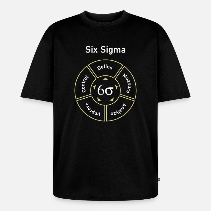 Six Sigma-proces definerer mål - Unisex Premium oversized økologisk T-shirt - sort
