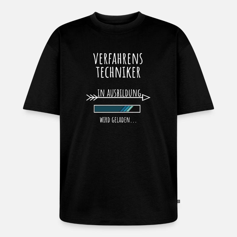 Process Engineer Studies Profession Training - Unisex Premium Oversized Organic T-Shirt - black