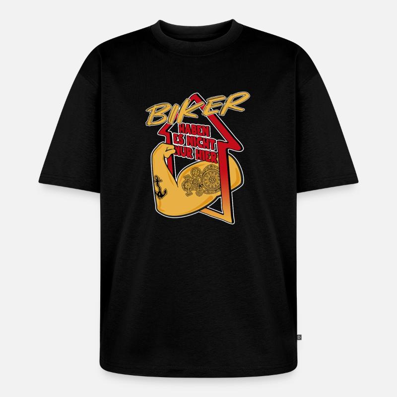 bizebs - Unisex Premium Oversized Bio T-Shirt - Schwarz