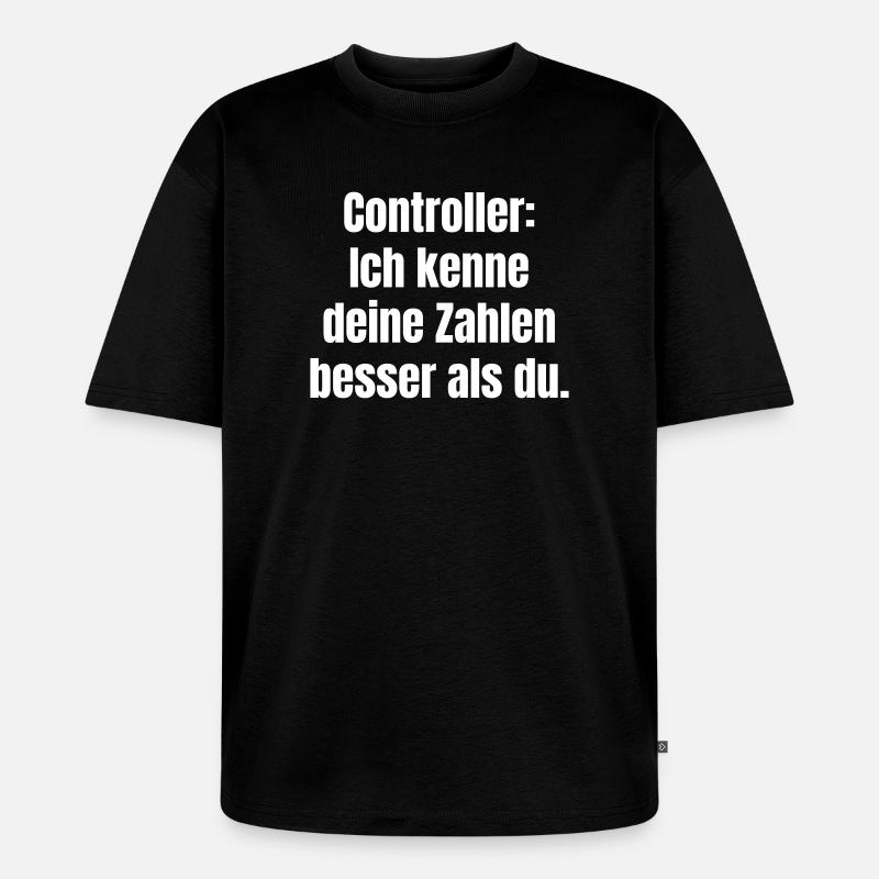 Controllers: Knowing numbers better - Unisex Premium Oversized Organic T-Shirt - black
