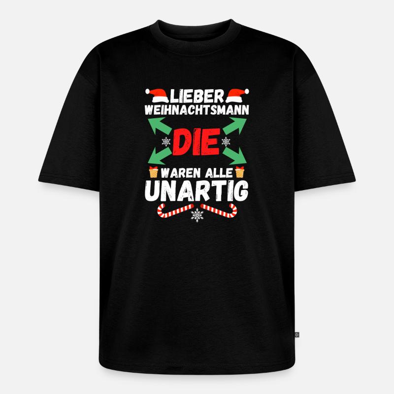 Bogenschütze Bogensport Bogenschießen - Unisex Premium Oversized Bio T-Shirt - Schwarz