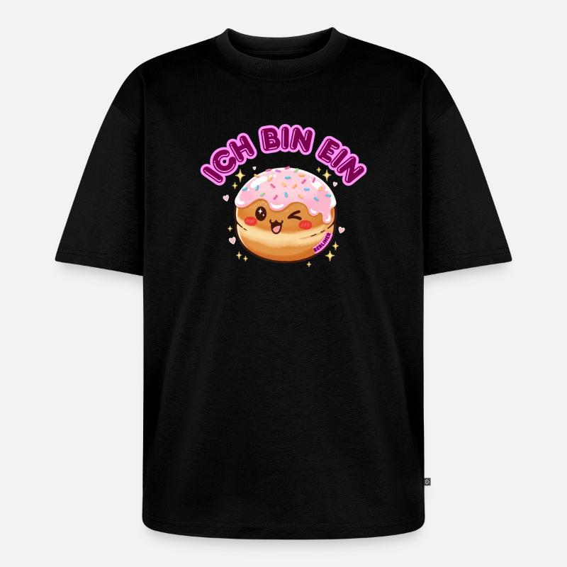 Ich bin ein Berliner - Unisex Premium Oversized Bio T-Shirt - Schwarz