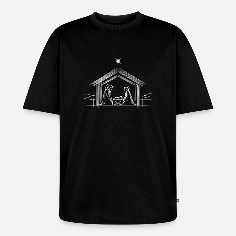 Sternengerippe. - Unisex Premium Oversized Bio T-Shirt - Schwarz