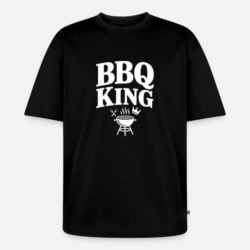 BBQ Kingsize-Bett - Unisex Premium Oversized Bio T-Shirt - Schwarz