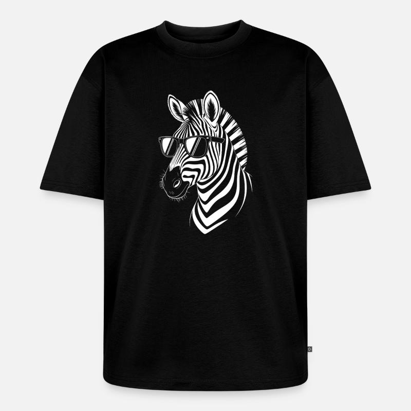 Zebra Spruch Lustiges Zebra Geschenk - Unisex Premium Oversized Bio T-Shirt - Schwarz