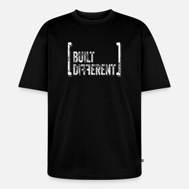 Devis de détresse construite différente - T-shirt Premium bio oversize Unisexe - noir