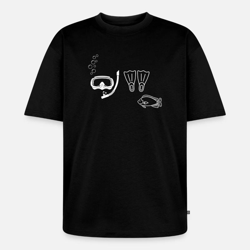 Tauchen – Geschenkidee - Unisex Premium Oversized Bio T-Shirt - Schwarz