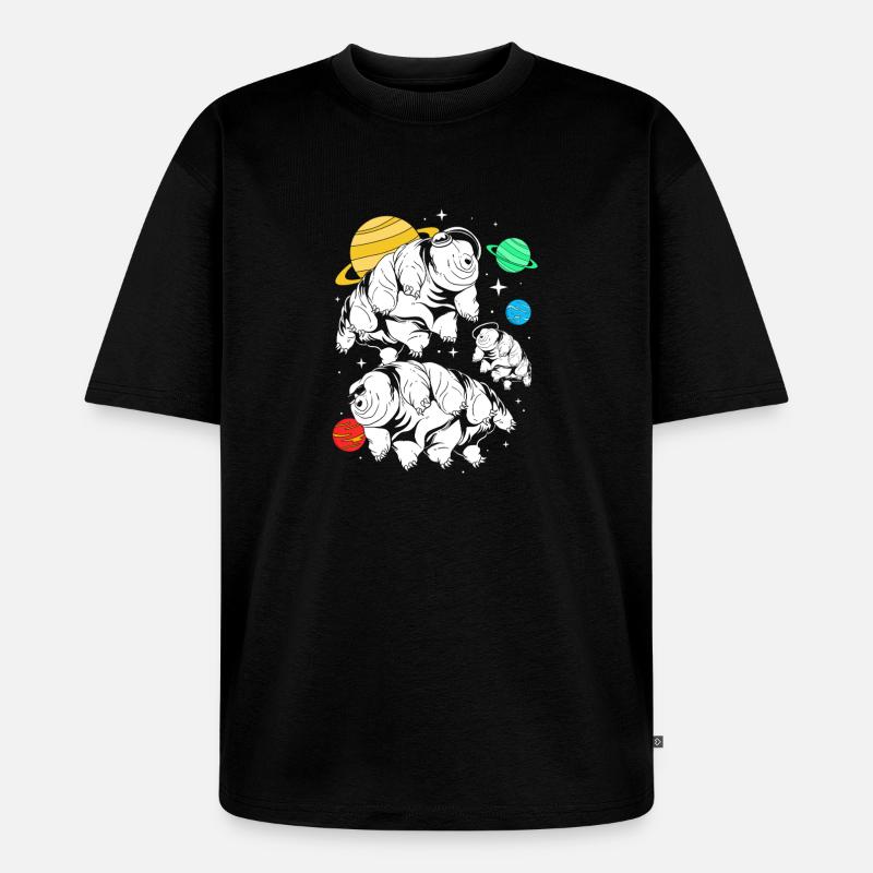 Tardigrade Tardigrade Ours d’eau tardigrade - T-shirt Premium bio oversize Unisexe - noir