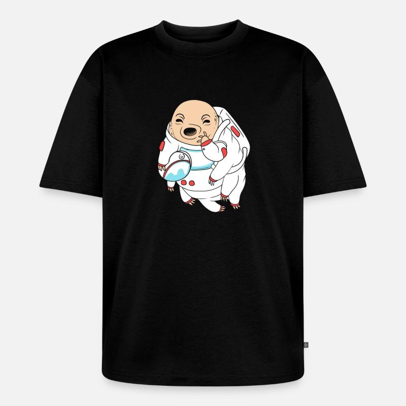 Bärtierchen Tardigrades Wasserbär Tardigrade - Unisex Premium Oversized Bio T-Shirt - Schwarz