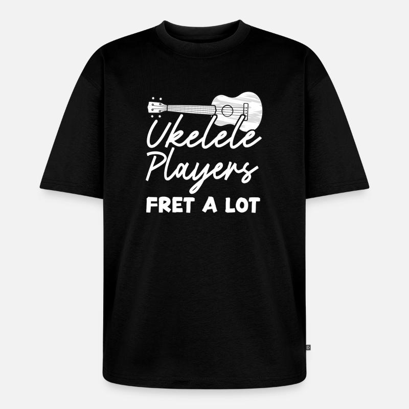 Hawaiian Ukulele Uke Ukulele - Unisex Premium Oversized Bio T-Shirt - Schwarz