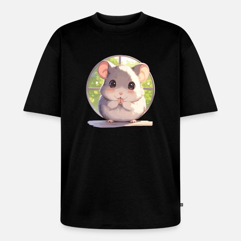 Ratten Ratte - Unisex Premium Oversized Bio T-Shirt - Schwarz