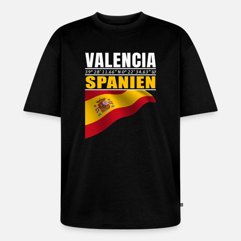 Valencia - Unisex Premium Oversized Bio T-Shirt - Schwarz