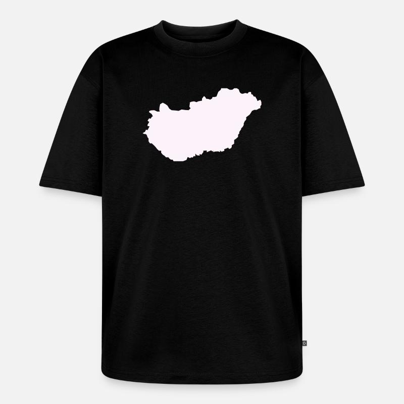 Ungarn Land - Unisex Premium Oversized Bio T-Shirt - Schwarz