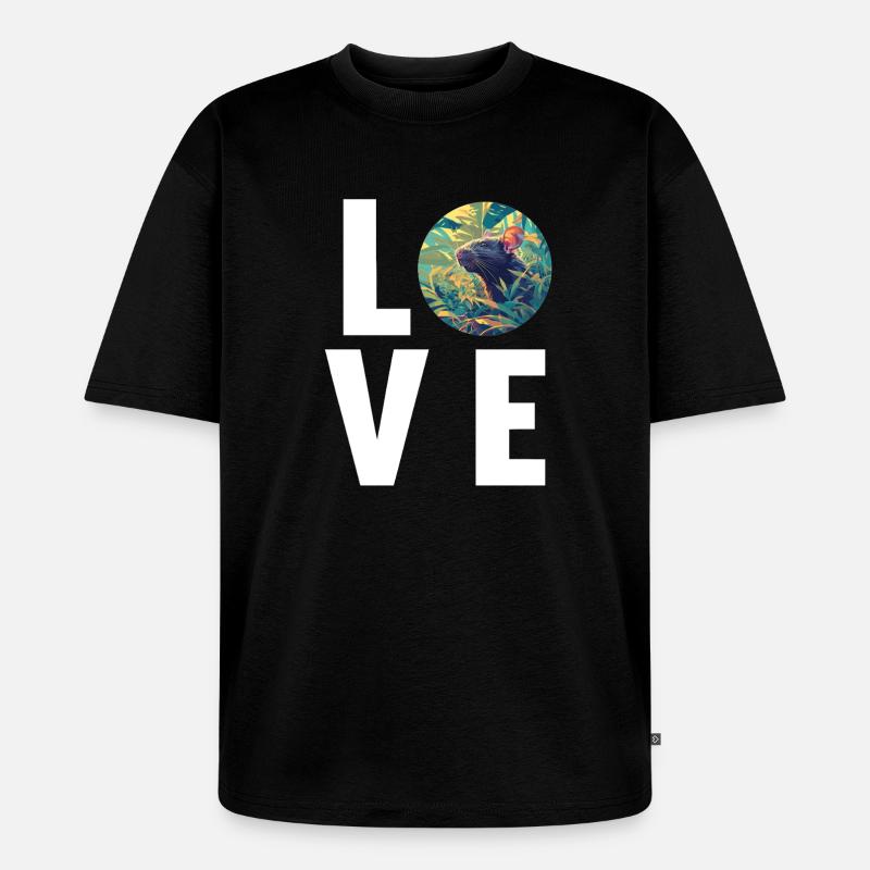 Ratten Ratte - Unisex Premium Oversized Bio T-Shirt - Schwarz