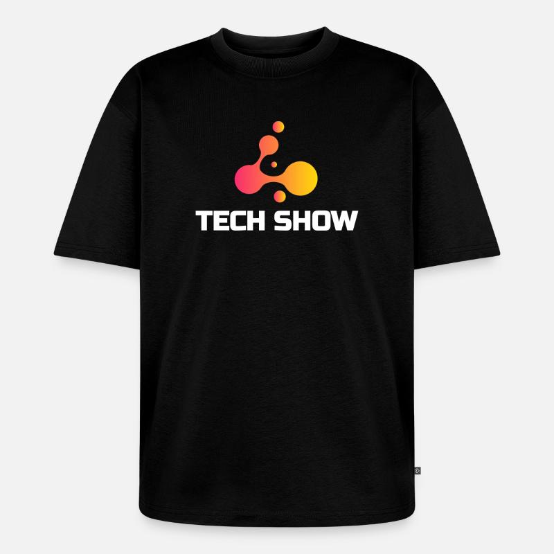 Technikshow Neon Blob Tee - Unisex Premium Oversized Bio T-Shirt - Schwarz