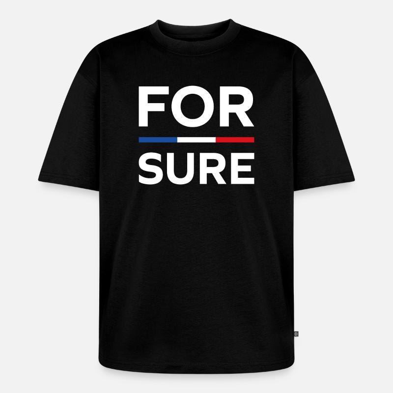 macron Ganz sicher - Unisex Premium Oversized Bio T-Shirt - Schwarz
