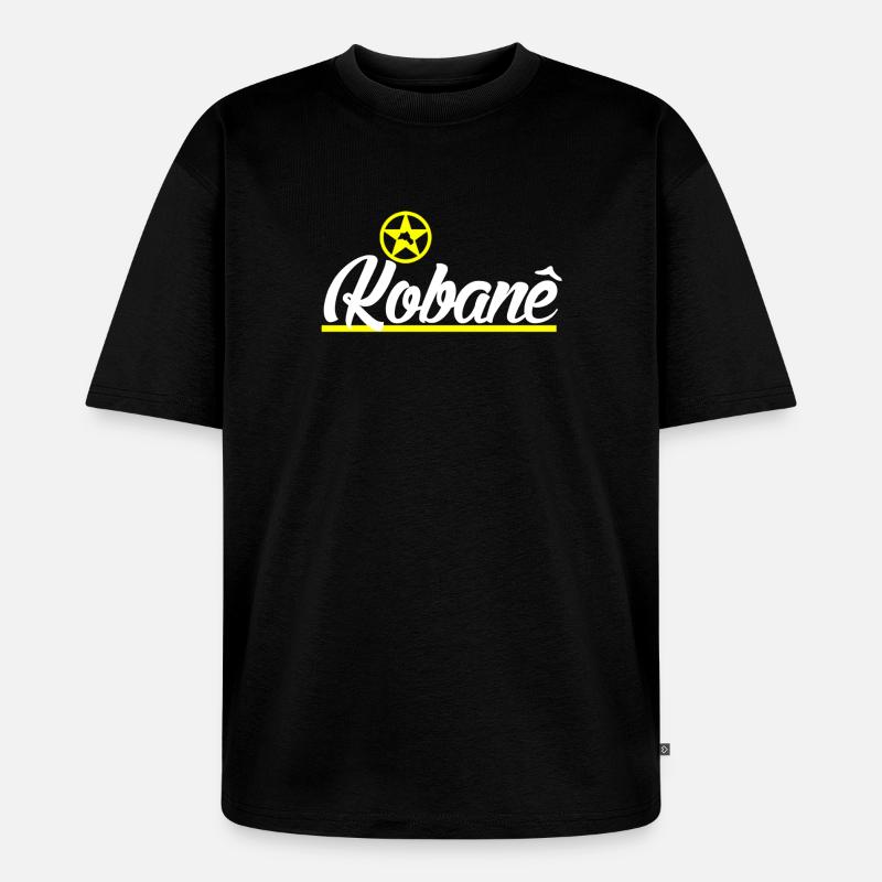Kobane - Unisex Premium Oversized Bio T-Shirt - Schwarz