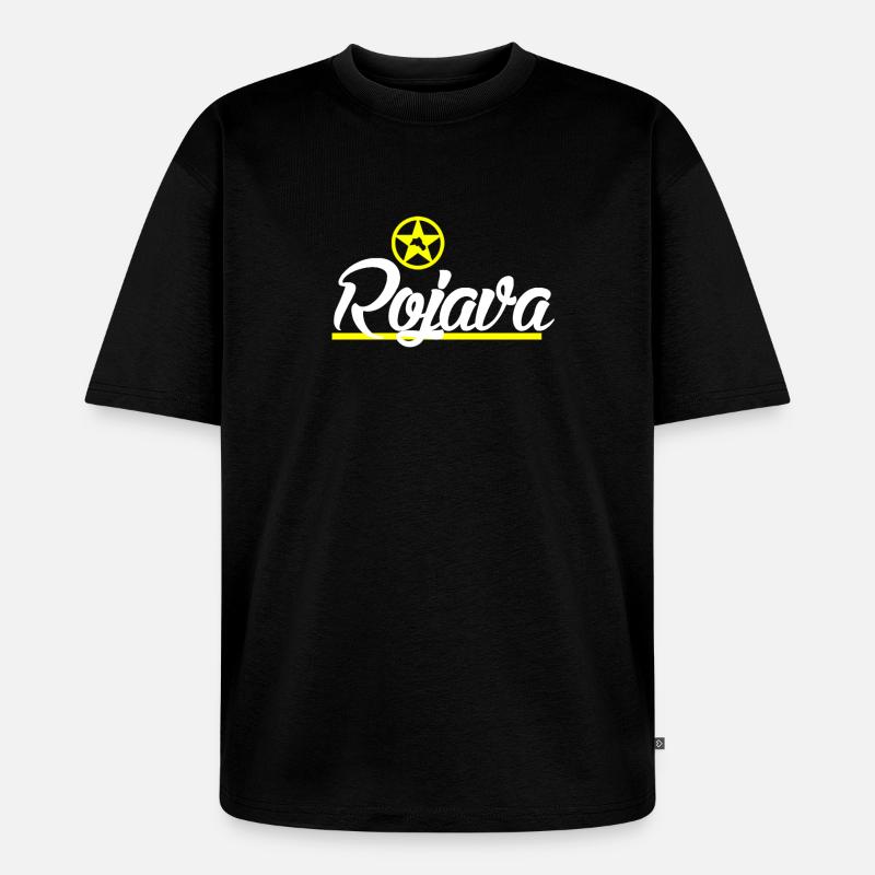 Kurde de Rojava - T-shirt Premium bio oversize Unisexe - noir