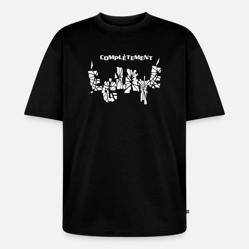 KOMPLETT EXPLODIERT! - Unisex Premium Oversized Bio T-Shirt - Schwarz
