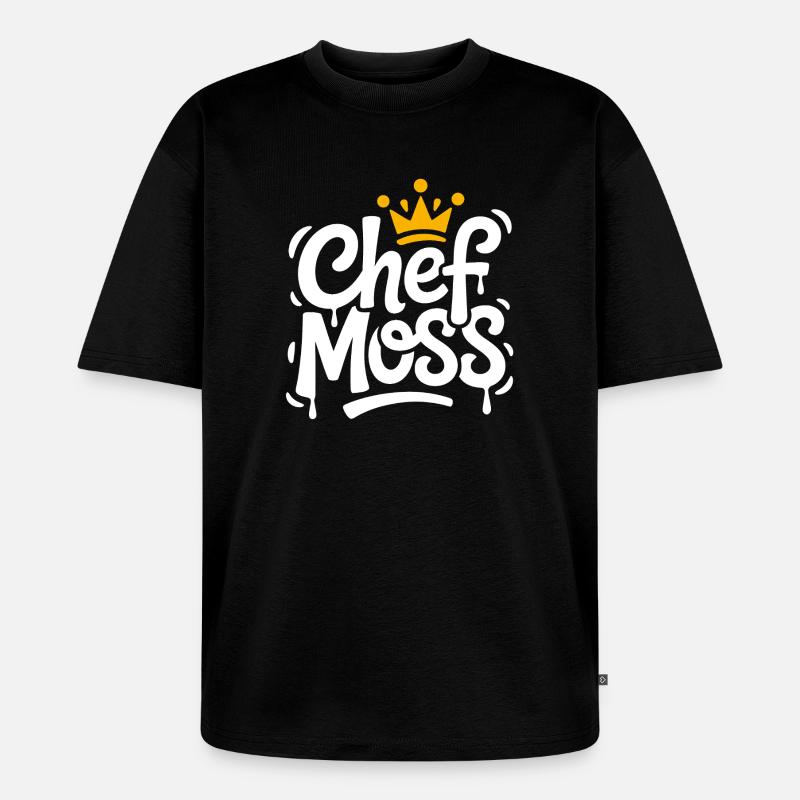 Couronne du roi de Chefmoss - T-shirt Premium bio oversize Unisexe - noir