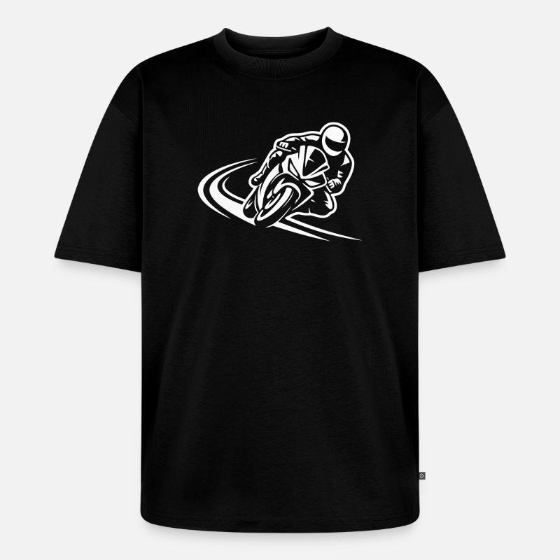 Kurvenjäger - Unisex Premium Oversized Bio T-Shirt - Schwarz