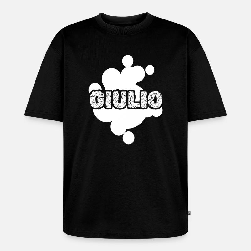 Giulio als Geschenk - Unisex Premium Oversized Bio T-Shirt - Schwarz