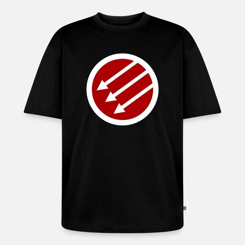 Iron Front / Eiserne Front / Järnfronten - Unisex Premium Oversized Bio T-Shirt - Schwarz