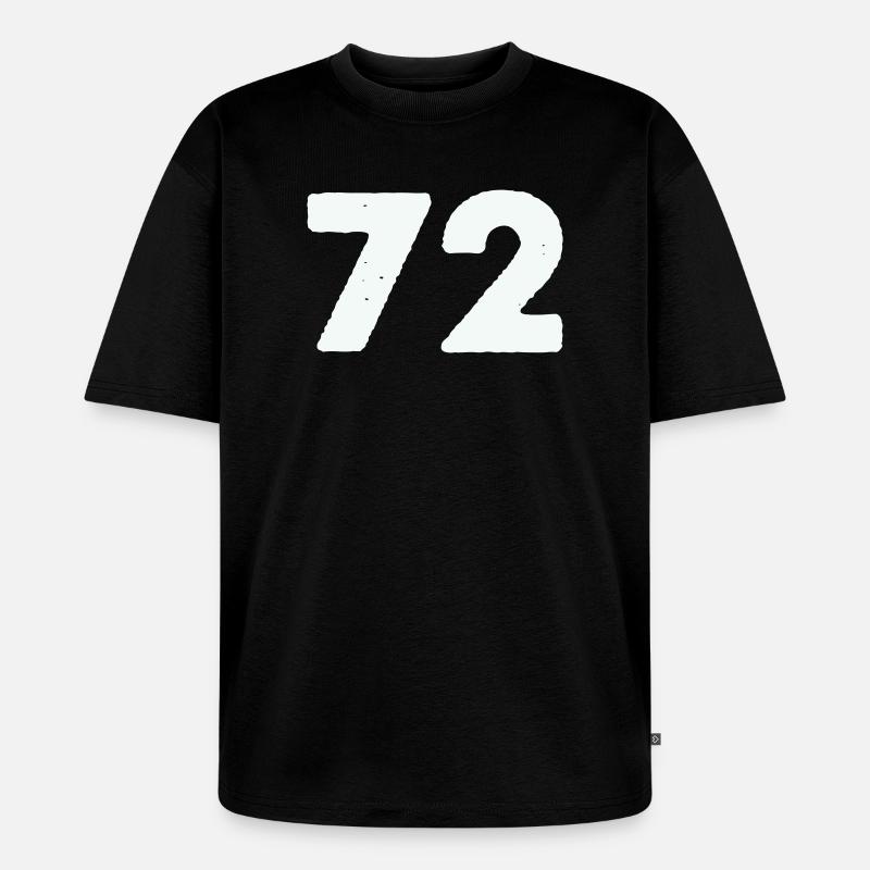 72 - Unisex Premium Oversized Bio T-Shirt - Schwarz