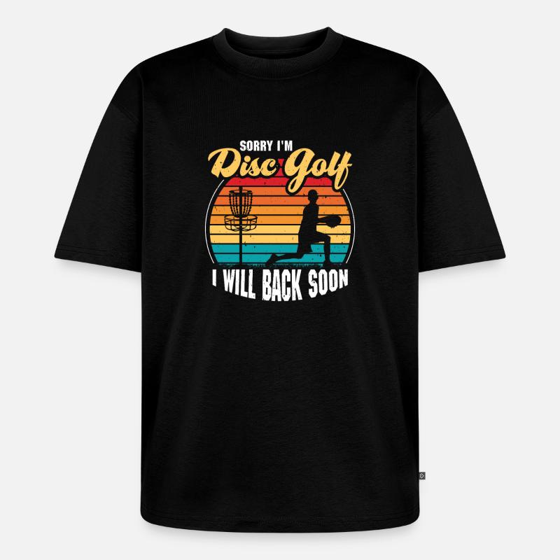 Cadeaux de disc golf Disc Golf - T-shirt Premium bio oversize Unisexe - noir