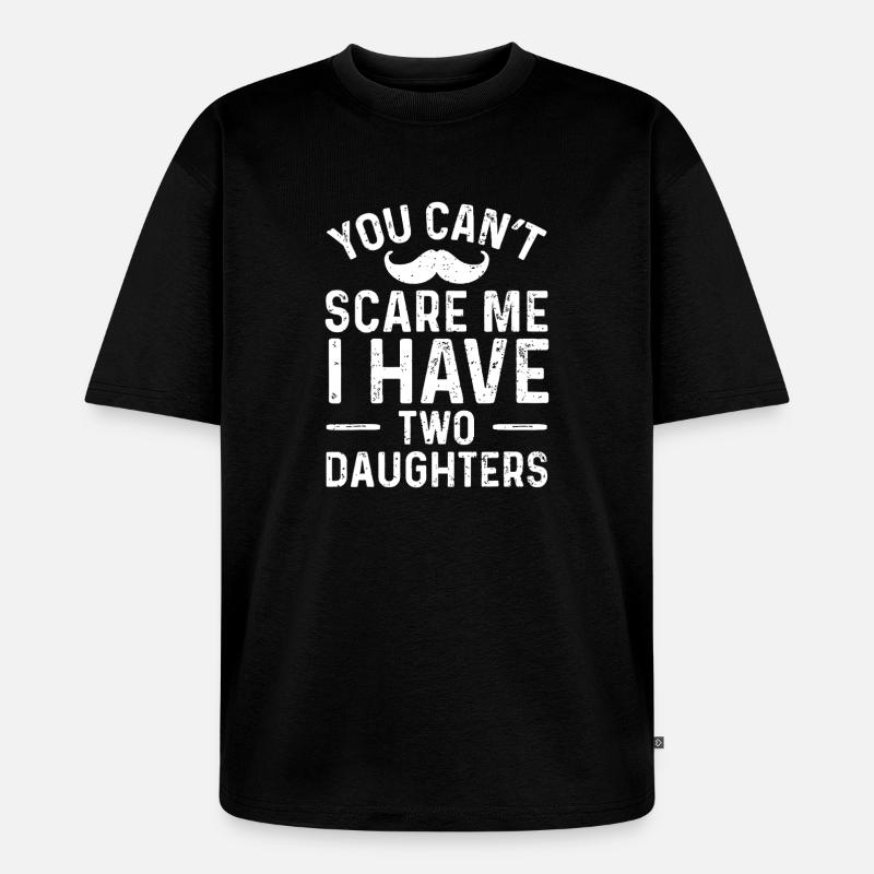 Zwei Töchter Vertrauens-Tee - Unisex Premium Oversized Bio T-Shirt - Schwarz