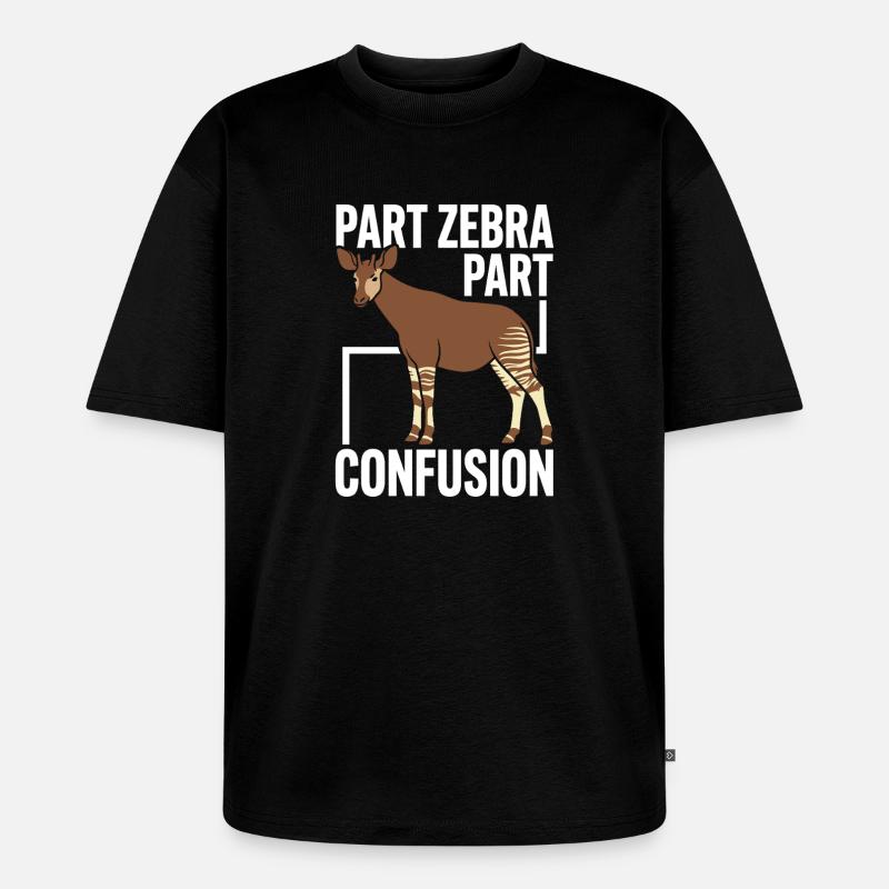 Okapi-liebhaber Okapi-tier Seltene Tierweltliebe - Unisex Premium Oversized Bio T-Shirt - Schwarz