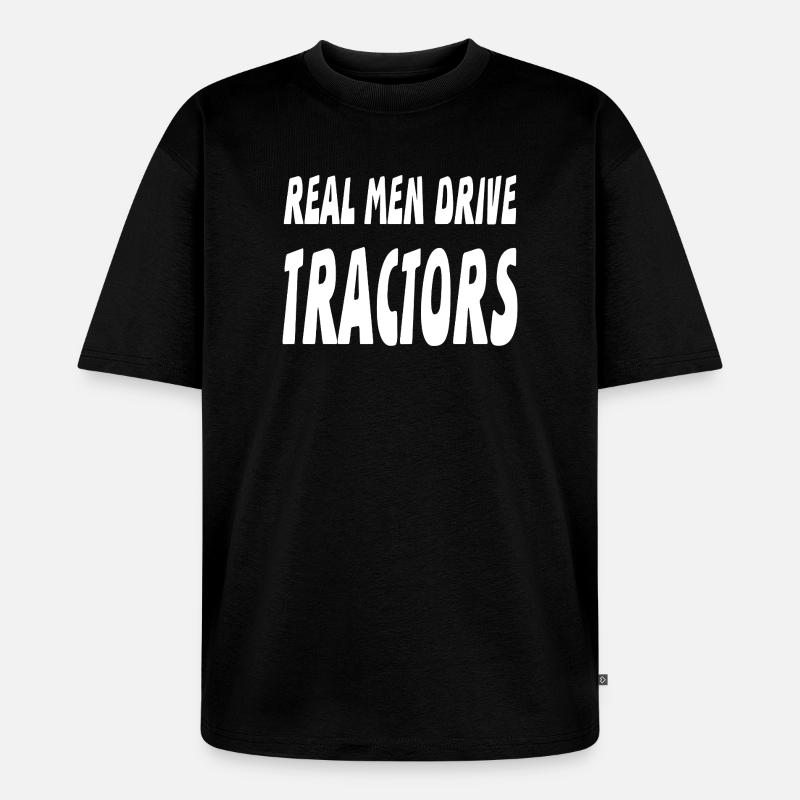 Traktor - Unisex Premium Oversized Bio T-Shirt - Schwarz