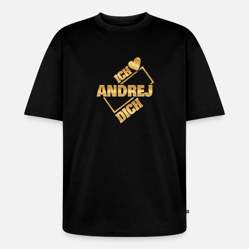 Andrej - Unisex Premium Oversized Organic T-Shirt - black