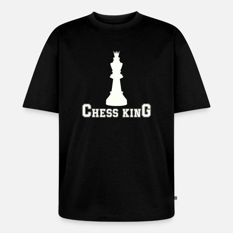 chess_king - Unisex Premium Oversized Bio T-Shirt - Schwarz