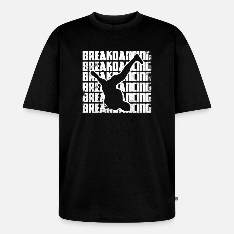 Lustiger Breakdancer - Unisex Premium Oversized Bio T-Shirt - Schwarz